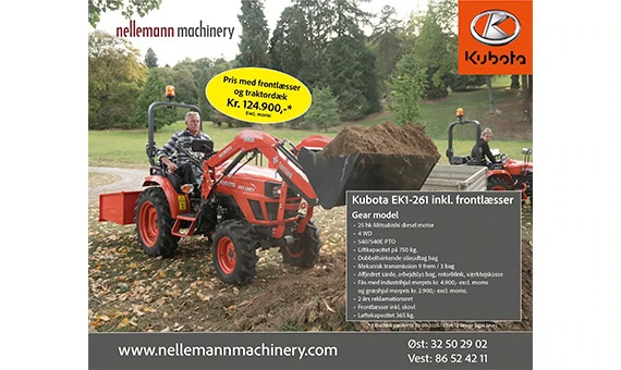 Kubota EK1-261 med frontlæsser.1