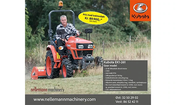 Kubota EK1-261 uden frontlæsser